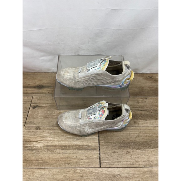 Nike VaporMax 2023‎ Flyknit Lace Up Running Shoes Beige Comfort Women's Size 9 - Picture 10 of 10